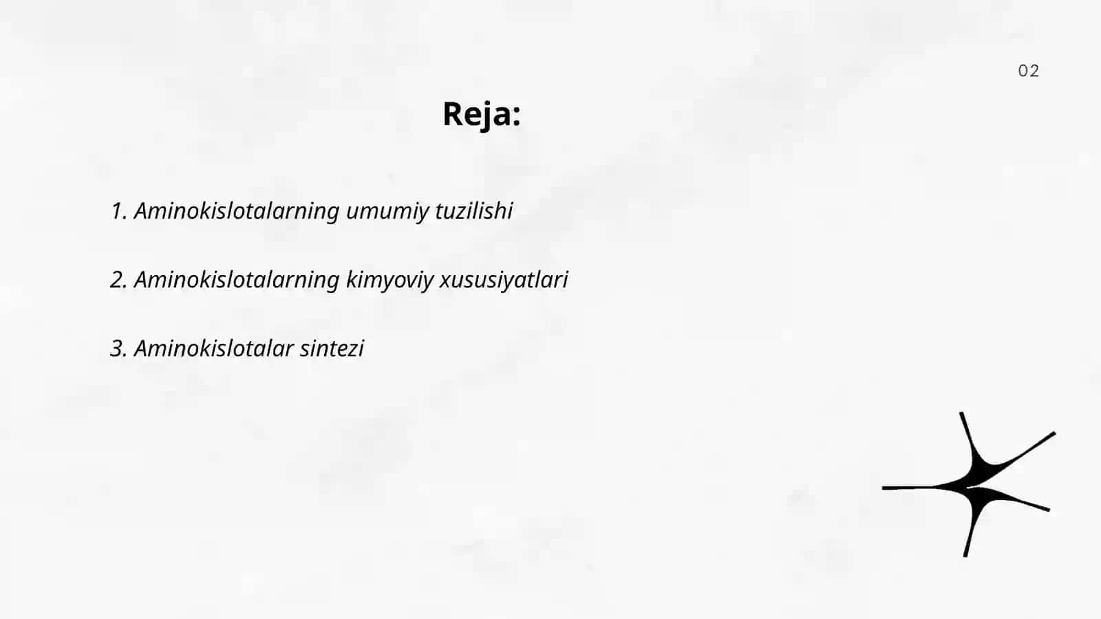 Aminokislotalar almashinuvi o’ziga xosligi 2