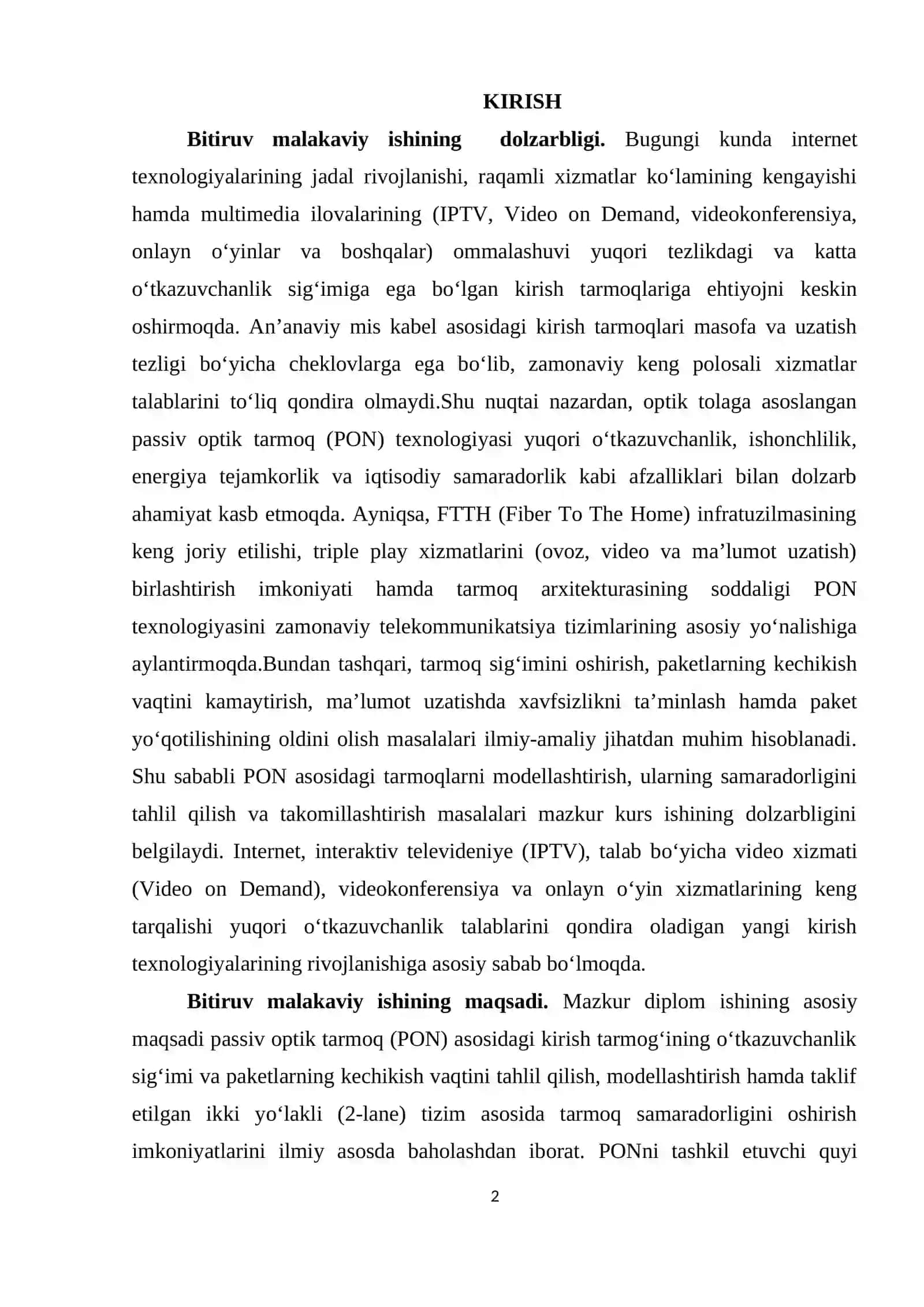PASSIV OPTIK TARMOQLARNING AFZALLIKLARI 2