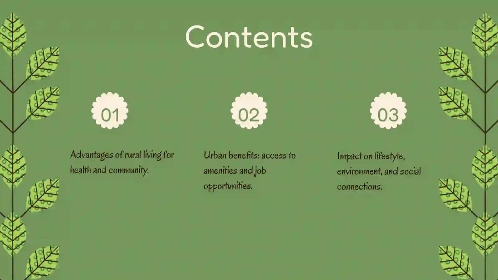 Is it better to live village or in the city 2