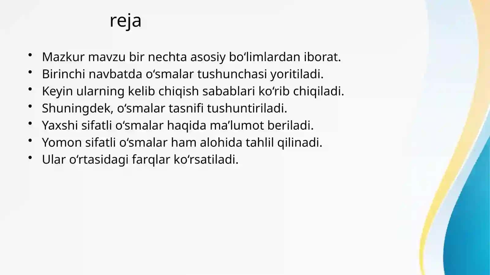 oʻsmalar(patalogik anatomiya) 2