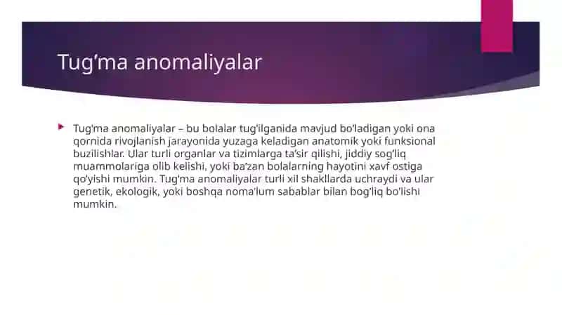 Tug’ma anomaliyalar 2