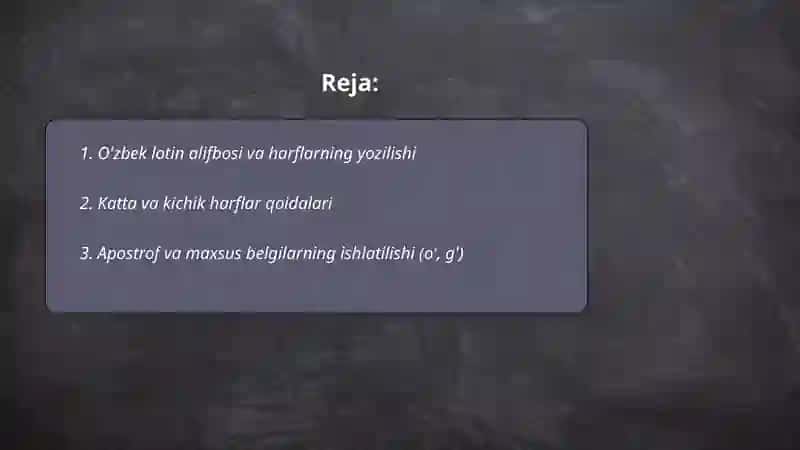 O'zbek tilining asosiy imlo qoyidalari 2