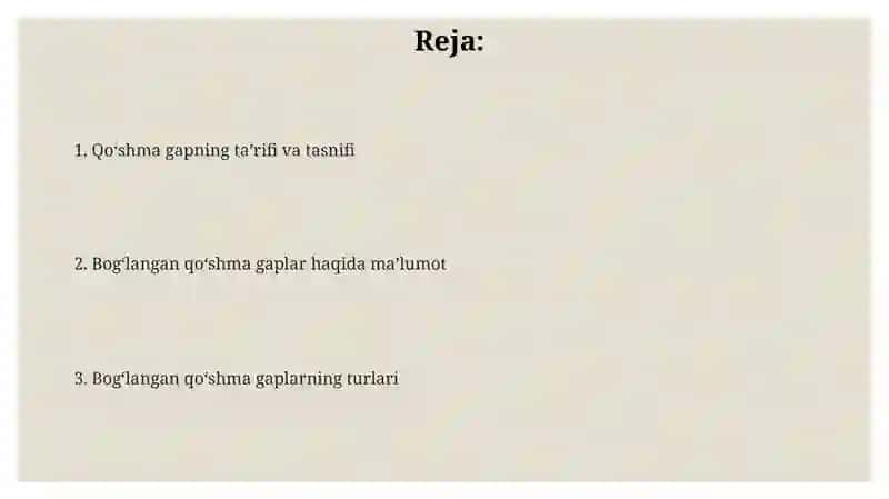 Qoʻshma gapning taʼrifi va tasnifi 2