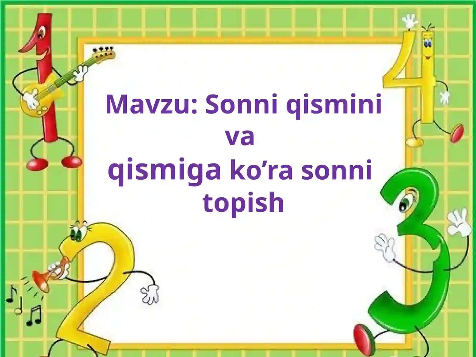Matematika fanidan dars taqdimoti 2