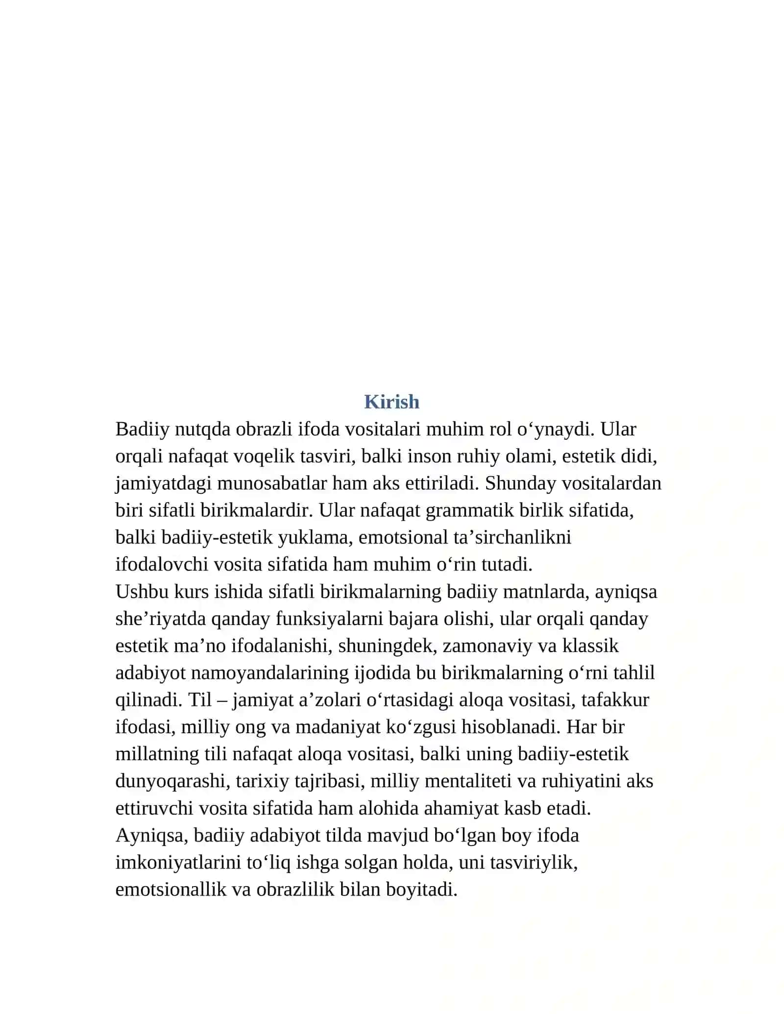 Sifatli birikmalar tushunchasi va ularning tilshunoslikdagi o‘rni 2