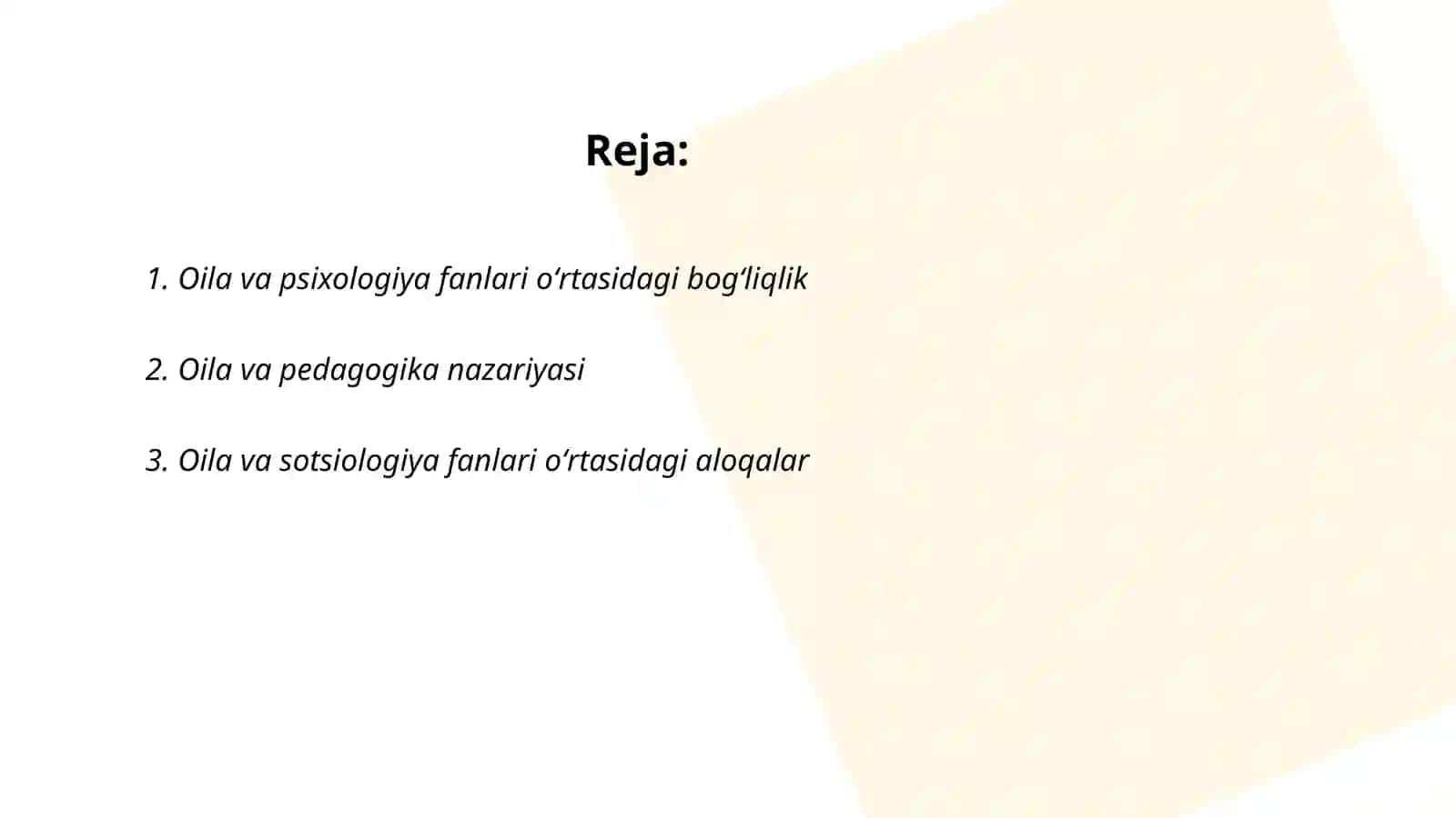 Oila va ijtimoiy pedagogika fanining boshqa fanlar bilan uzviy bogʻliqligi 2