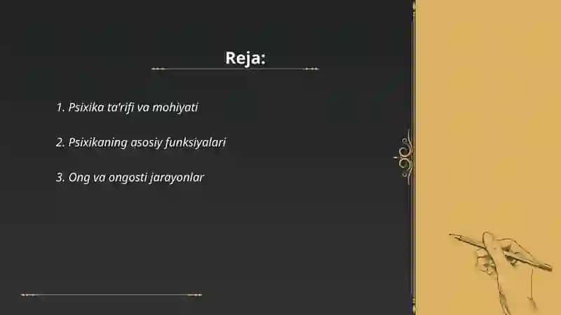 Psixika xaqida umumiy tushuncha 2