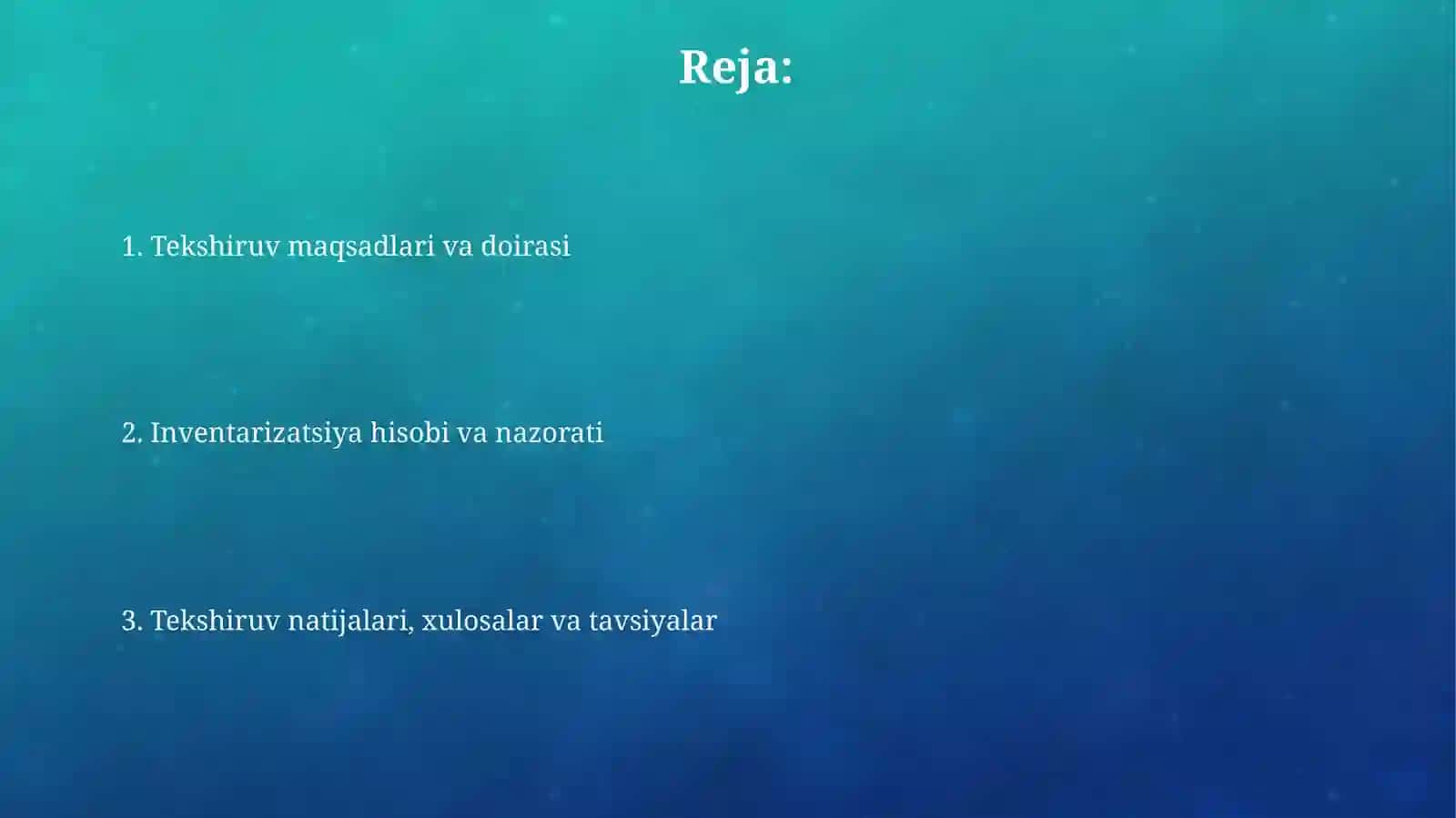 Inventarizatsiya Auditi 2