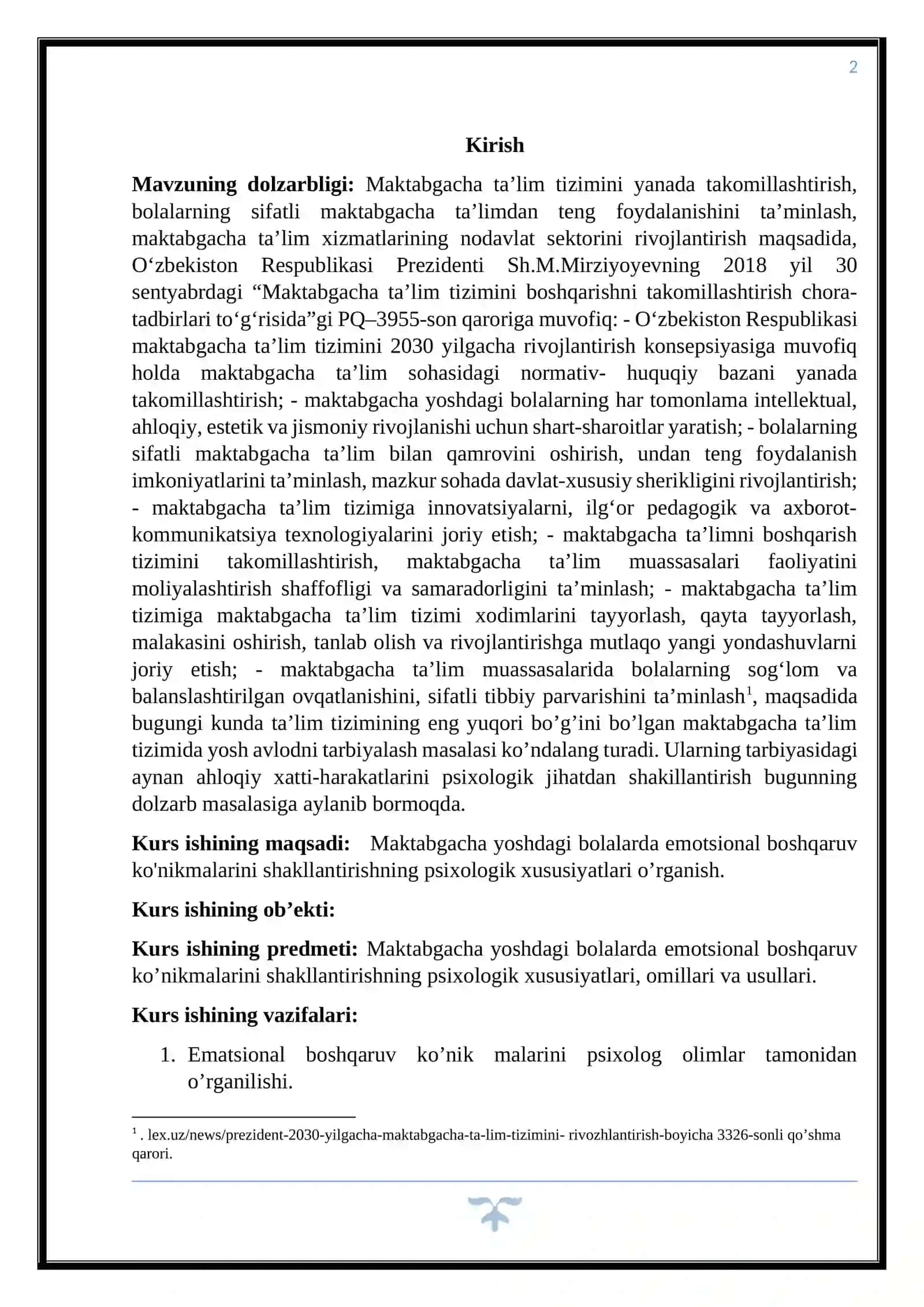 Maktabgacha yoshdagi bolalarda emotsional boshqaruv ko'nikmalarini shakllantirishning psixologik xususiyatlari 2