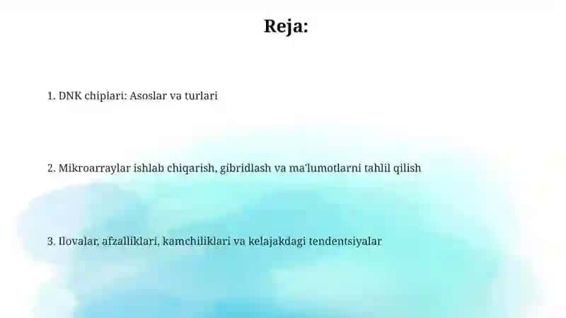 DNK chip metodlari 2