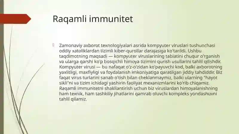 Kompyuter viruslari va virusdan himoyalanish usullari 2