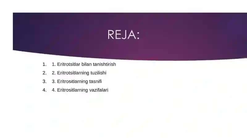 Eritrositlar,turlarifunktsiyalariGemologlobinvauningturlari 2