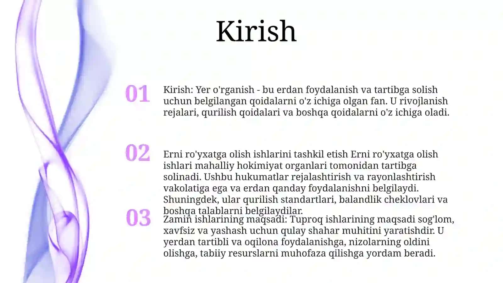 Erni ro'yxatga olish ishlarini tashkil etish 2