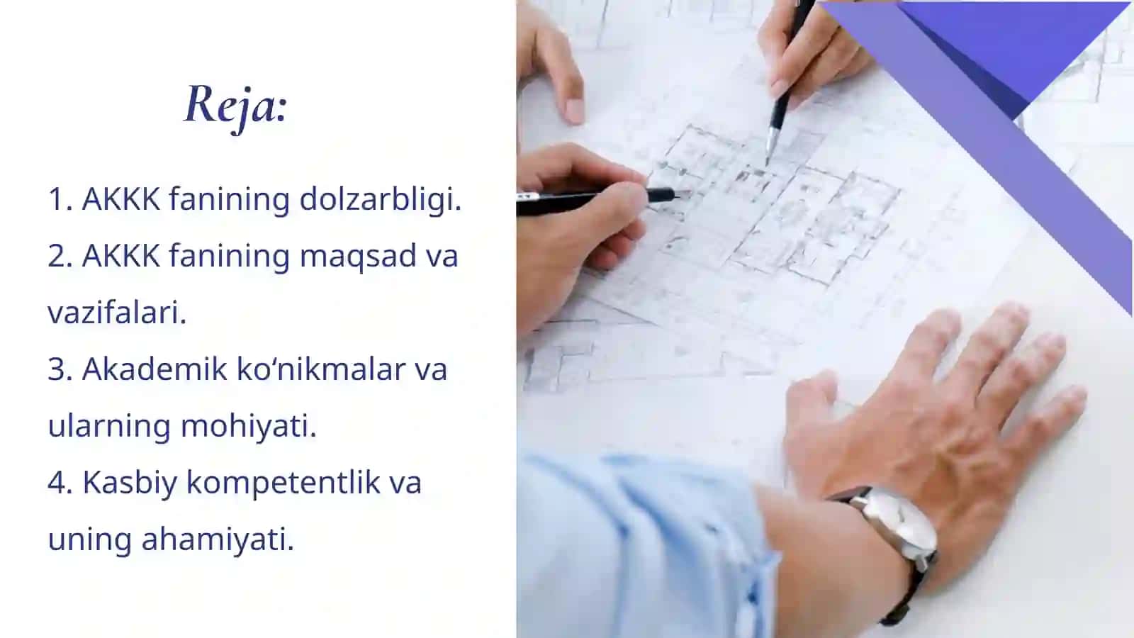 AKADEMIK KO‘NIKMALAR VA KASBIY KOMPETENTLIK faniga kirish 2