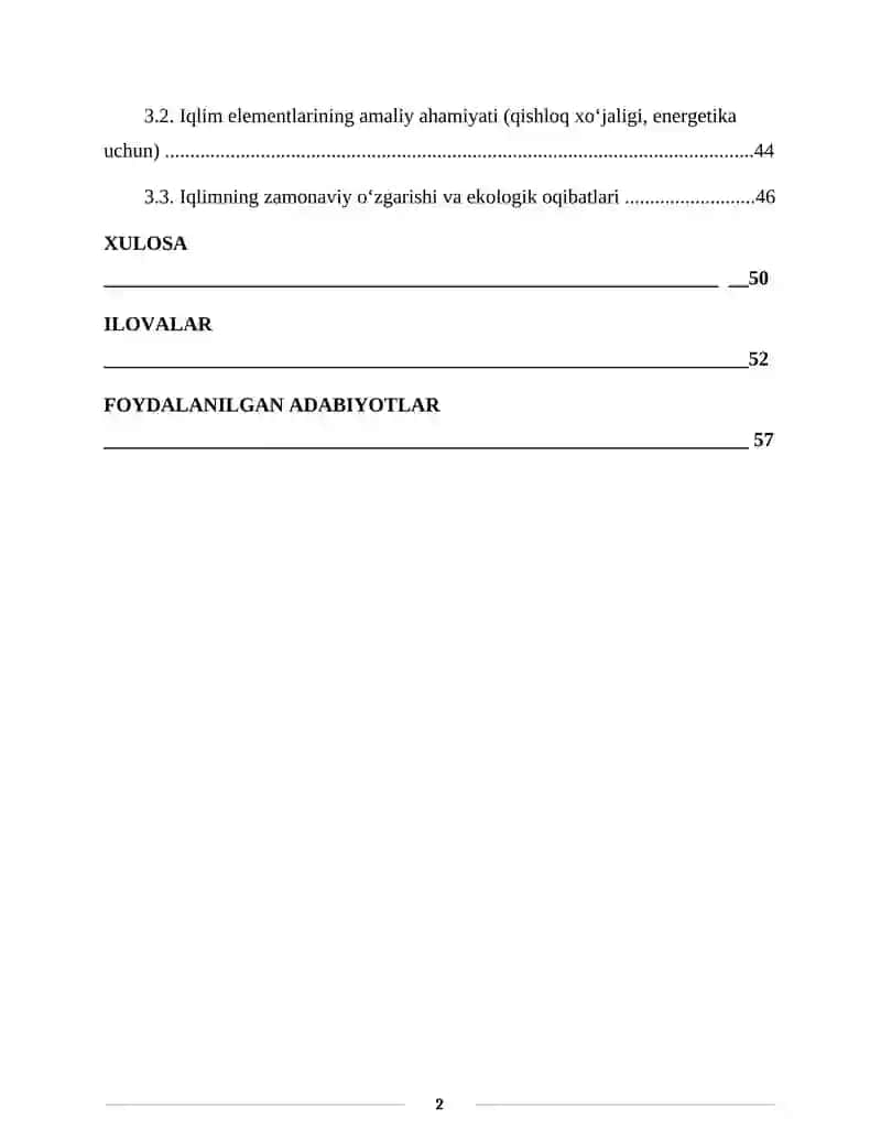 O‘zbekiston iqlimiga umumiy tavsif 2