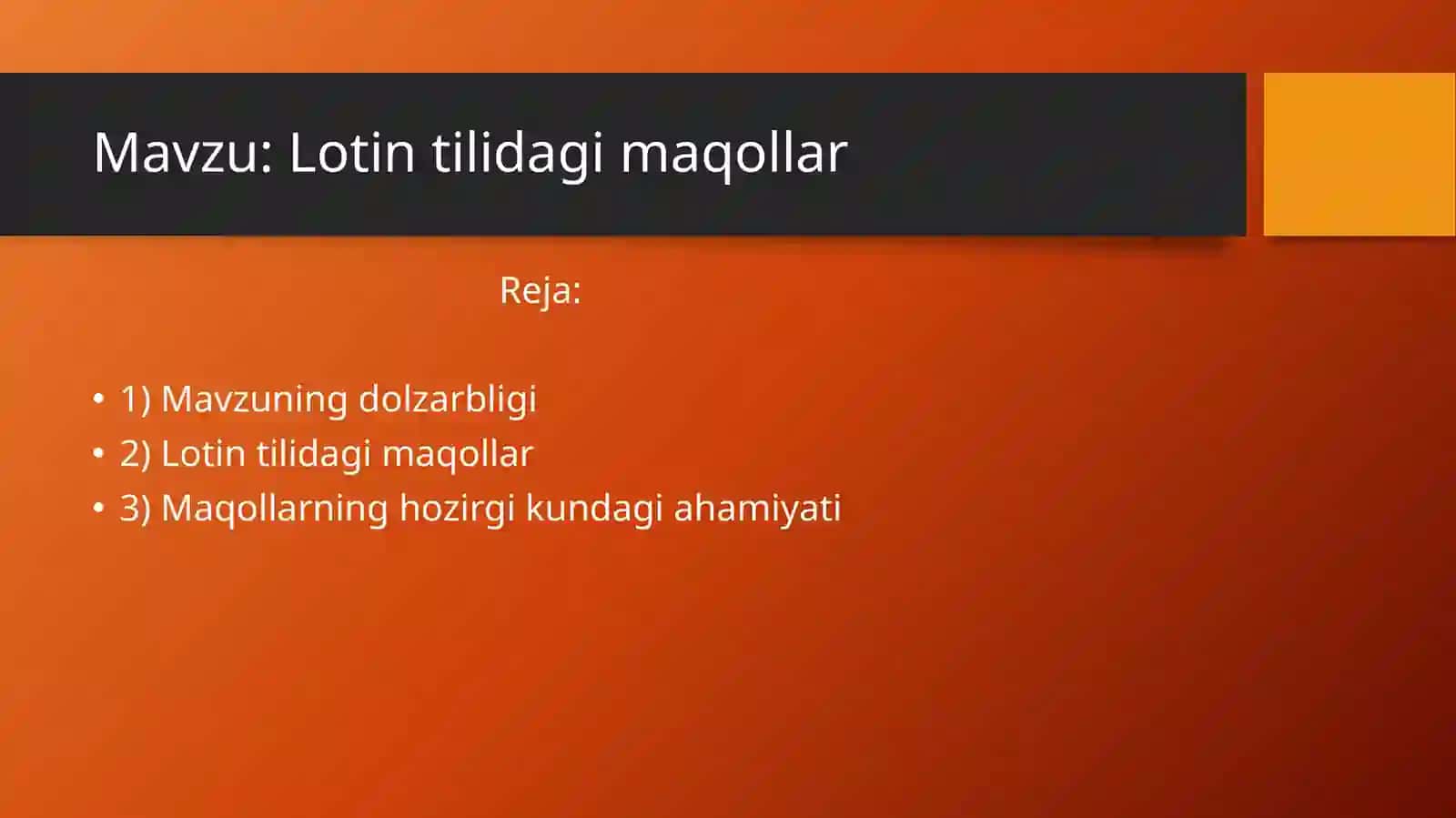 Lotin tilidagi maqollar 2
