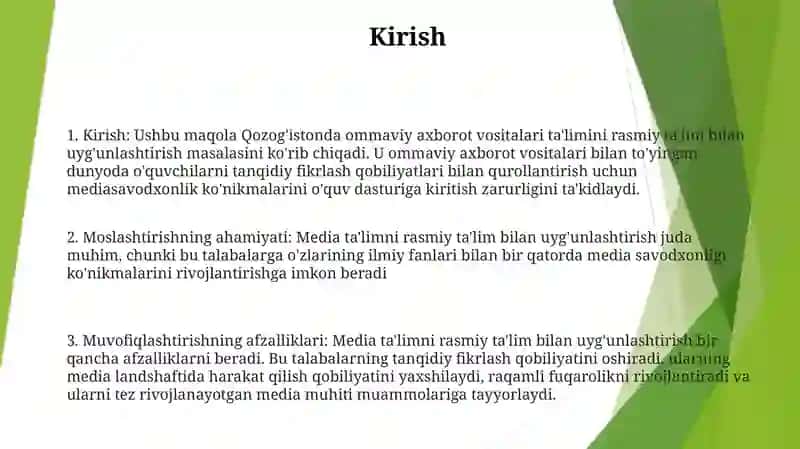 Aqsh MediataʼLimning Kino TaʼLim Bilan Uyğunlashuv Masalasi 2
