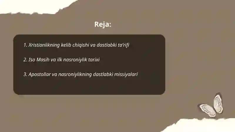 Xristianlik dini va uning Oʻrta Osiyoga kirib kelishi. KODIROVA M. G 2
