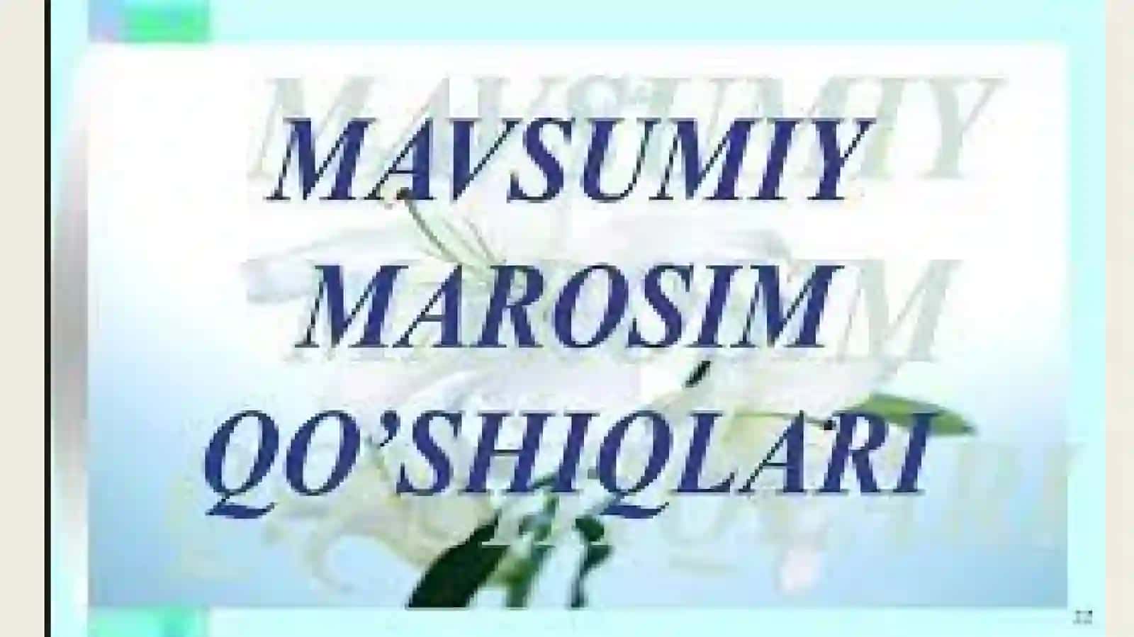 Mavsum marosim qoʻshiqlari 2