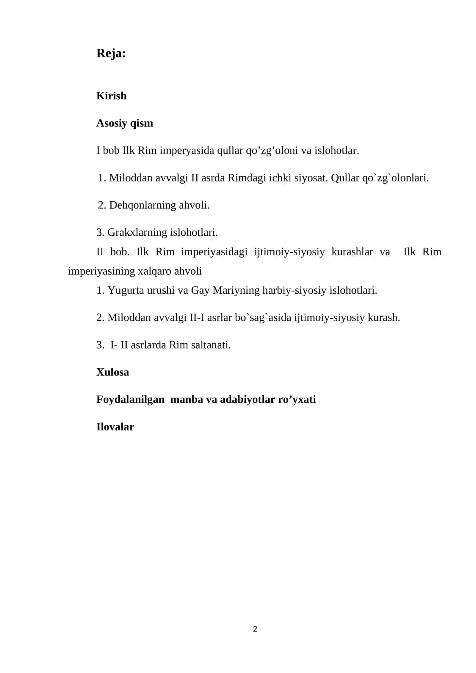 Ilk Rim imperiyasining siyosiy tarixi 2