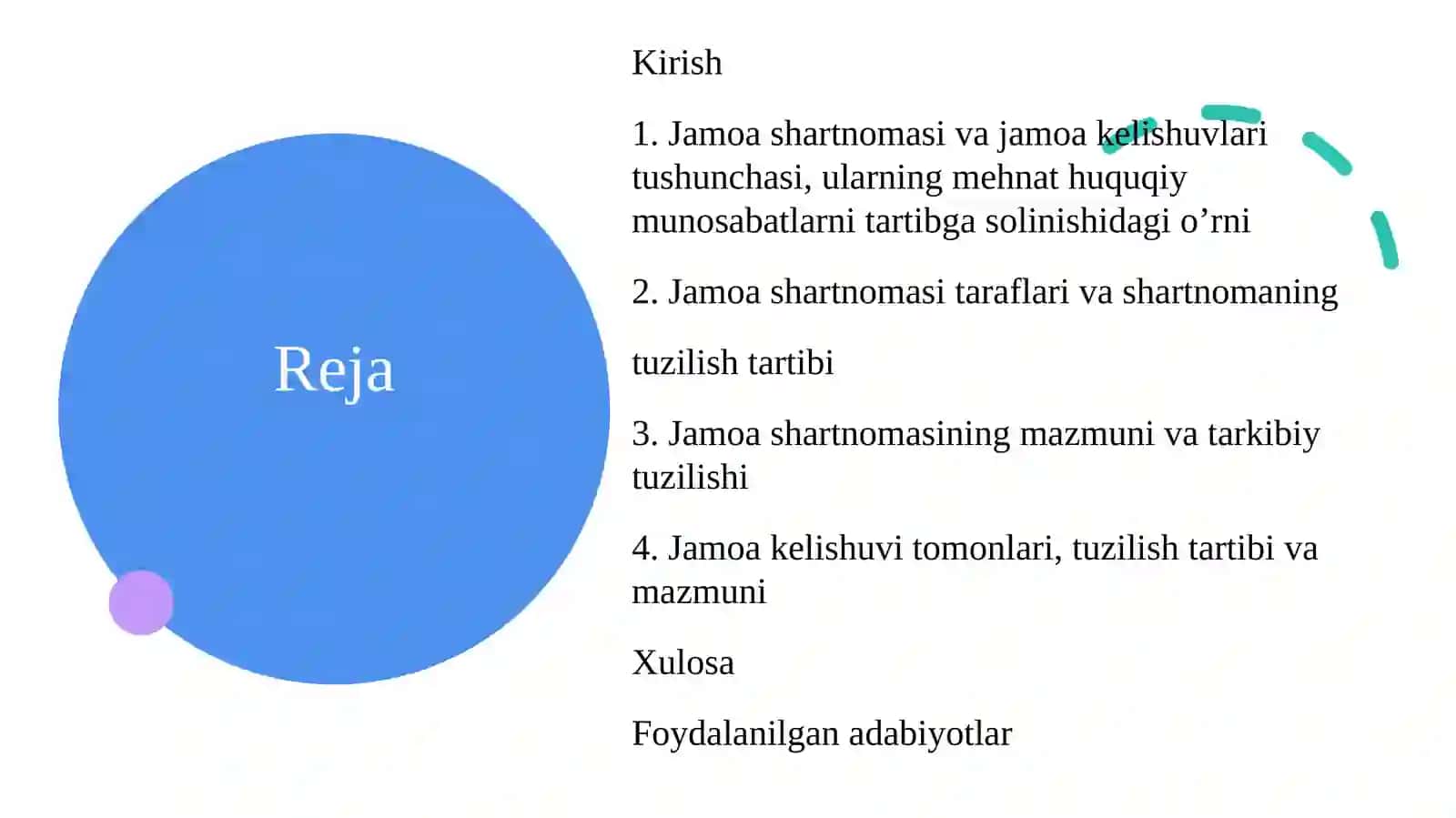 Jamoa shartnomasi va jamoa kelishuvlari 2