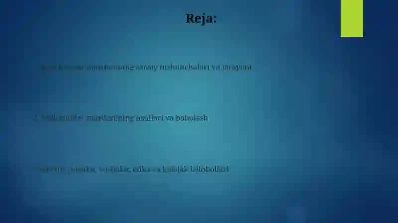 Ma'lumotlar maydoniga kirish va asosiy tushunchalar 2