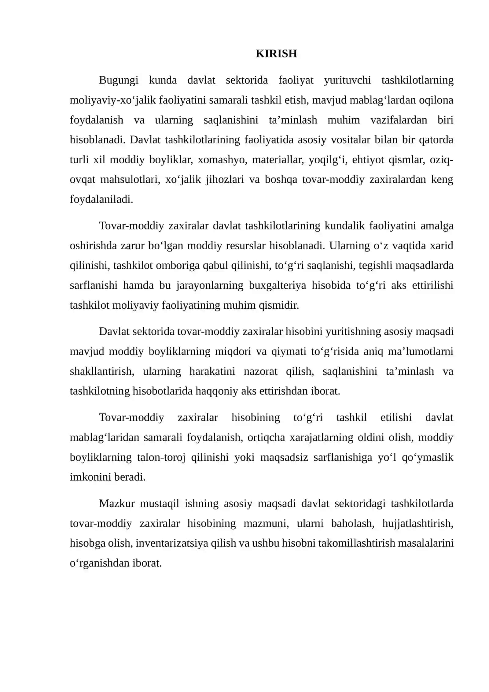 Tovar-moddiy zaxiralarning hisobi 2