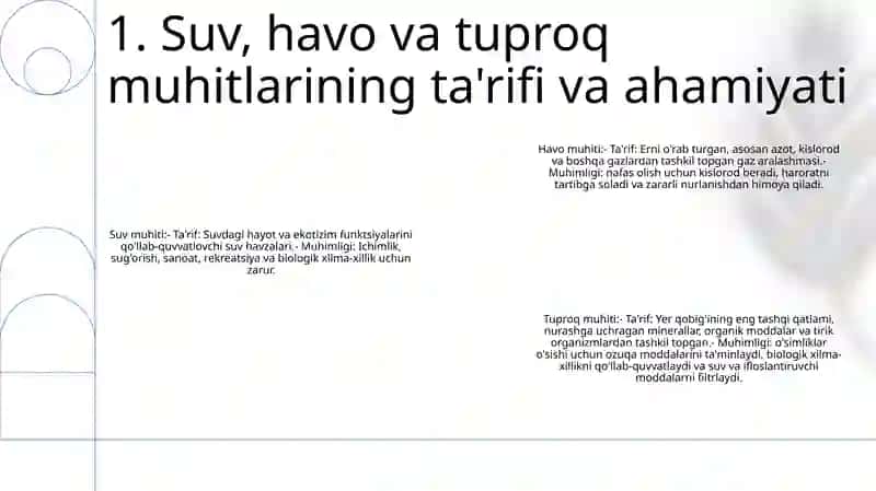 Suv Havo Va Tuproq Muhitlari Va Ularni Ifloslanishi 2