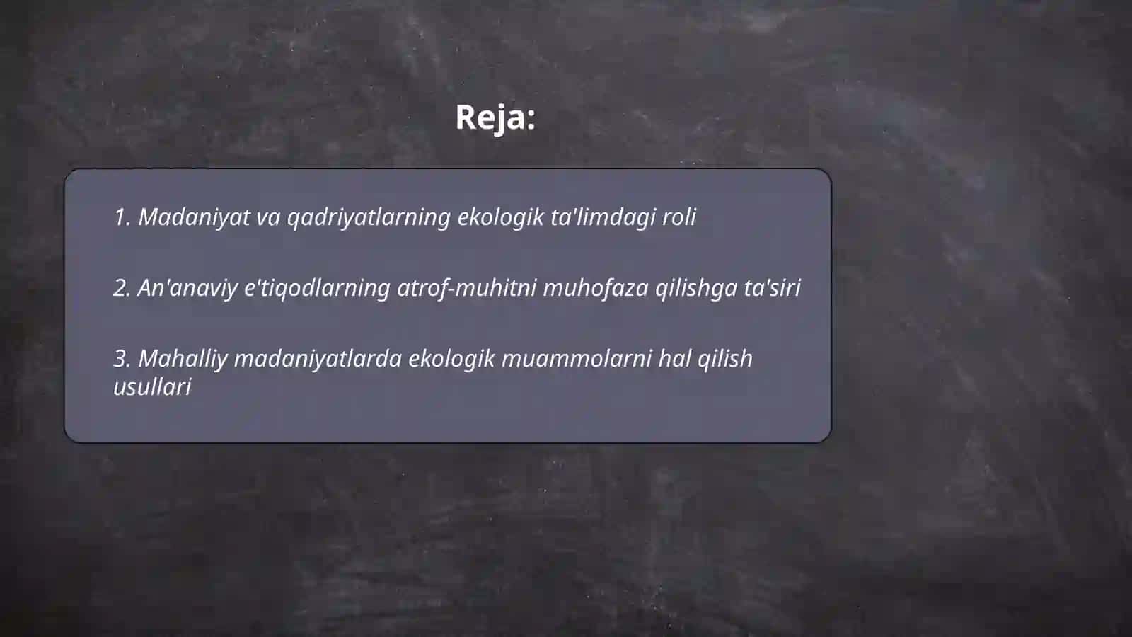 Axloqiy va ekologik masalalarni yoritishda madaniyat va qadriyatlarning o'rni va ahamiyati 2