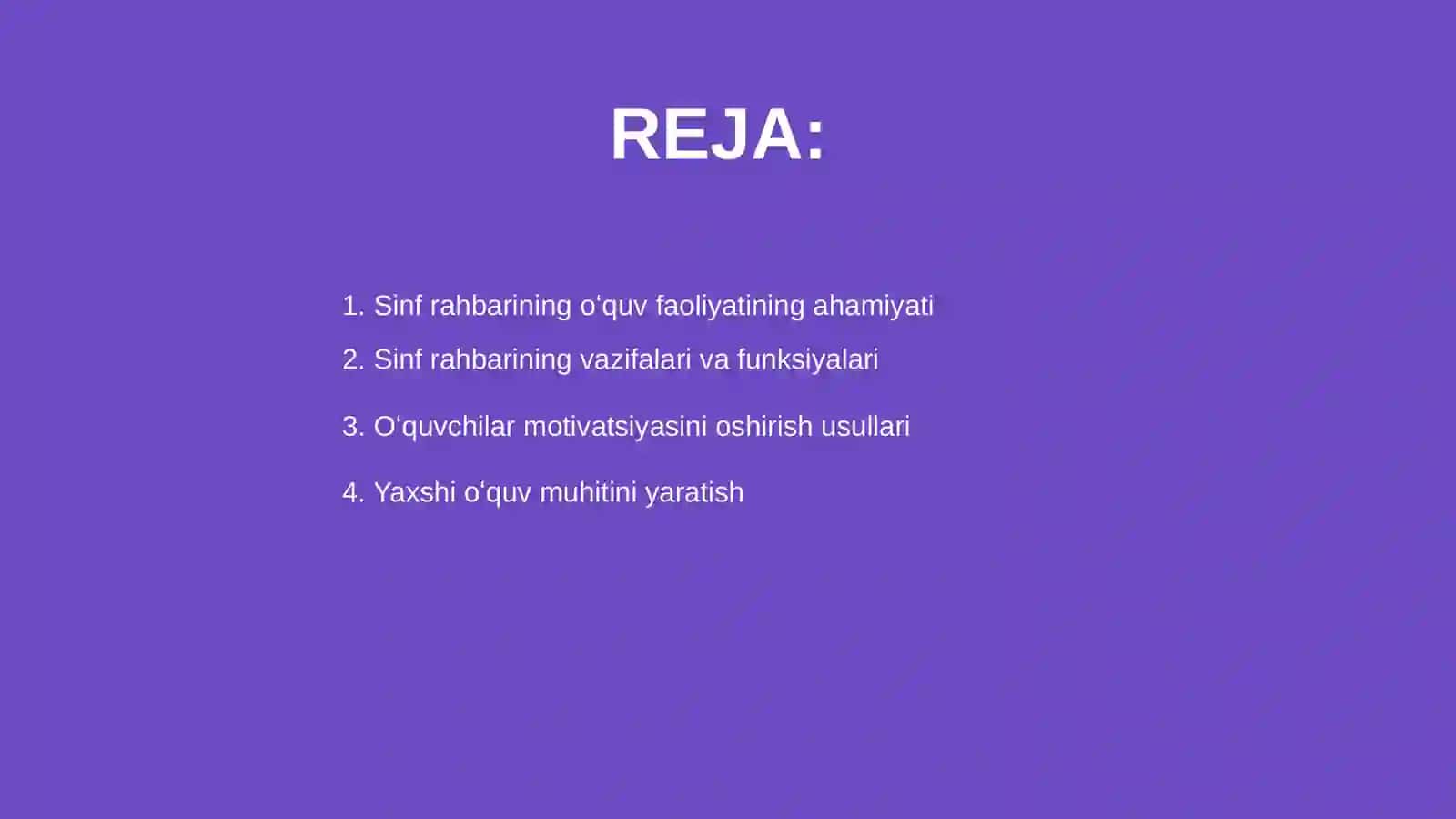 4-mavzu:Sinf rahbarining oʻquv faoliyati samaradorligini oshirish yoʻllari 2