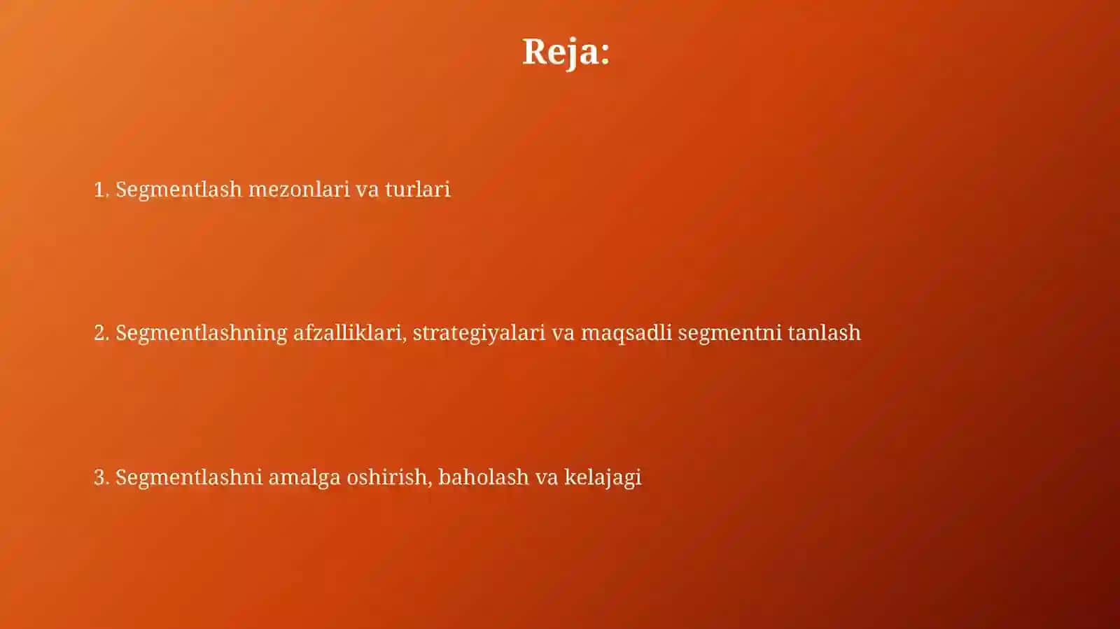 Istemolchilarni segmentlash mezonlari 2
