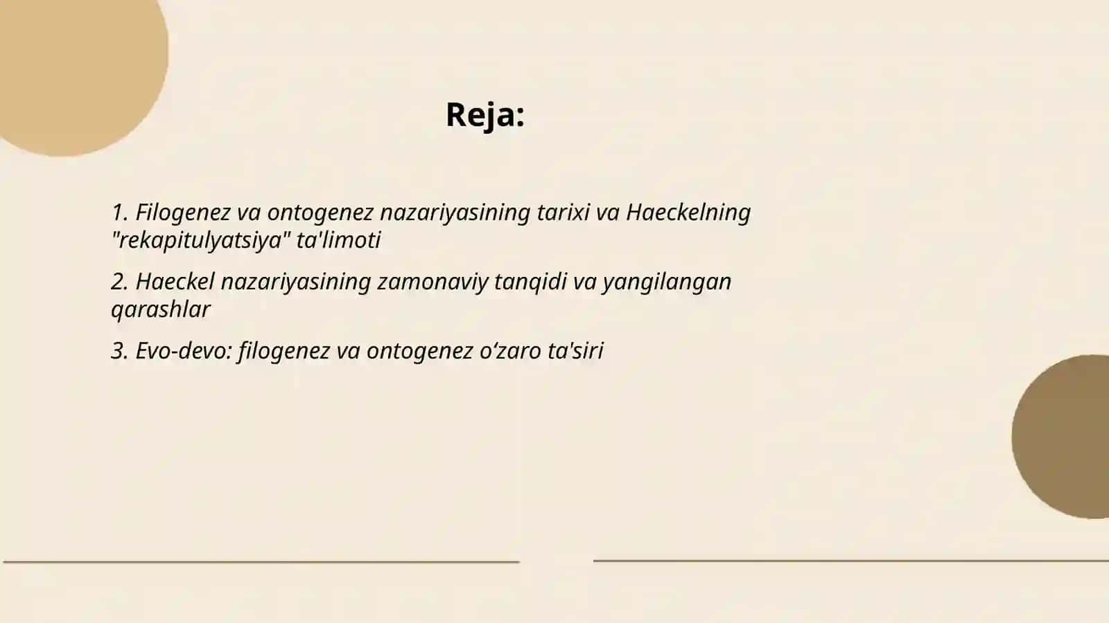Filogenez va ontogenezning o‘zaro bog‘liqligi 2