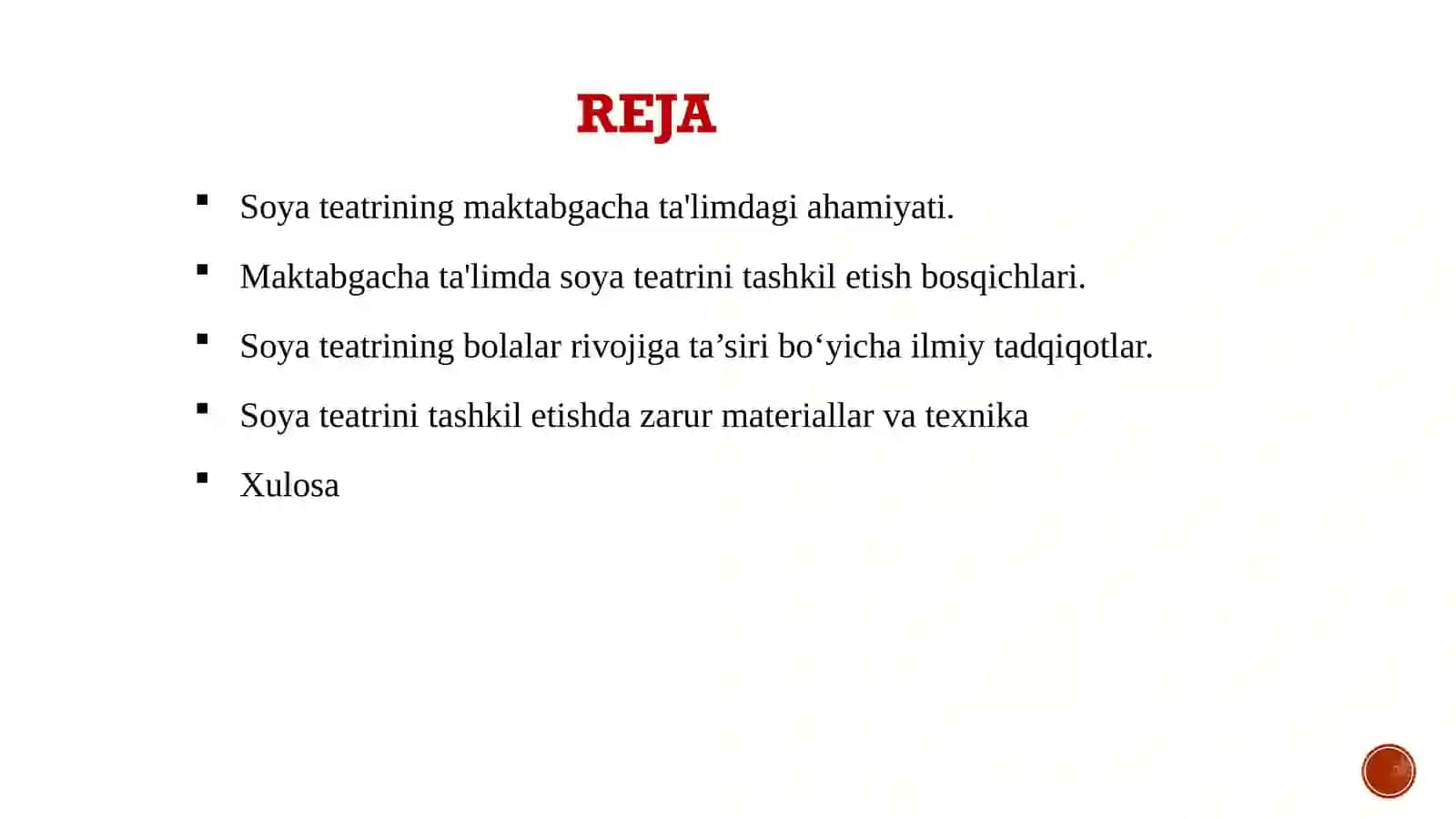 Maktabgacha ta'lim tashkilotida soya teatrini tashkil etish 2