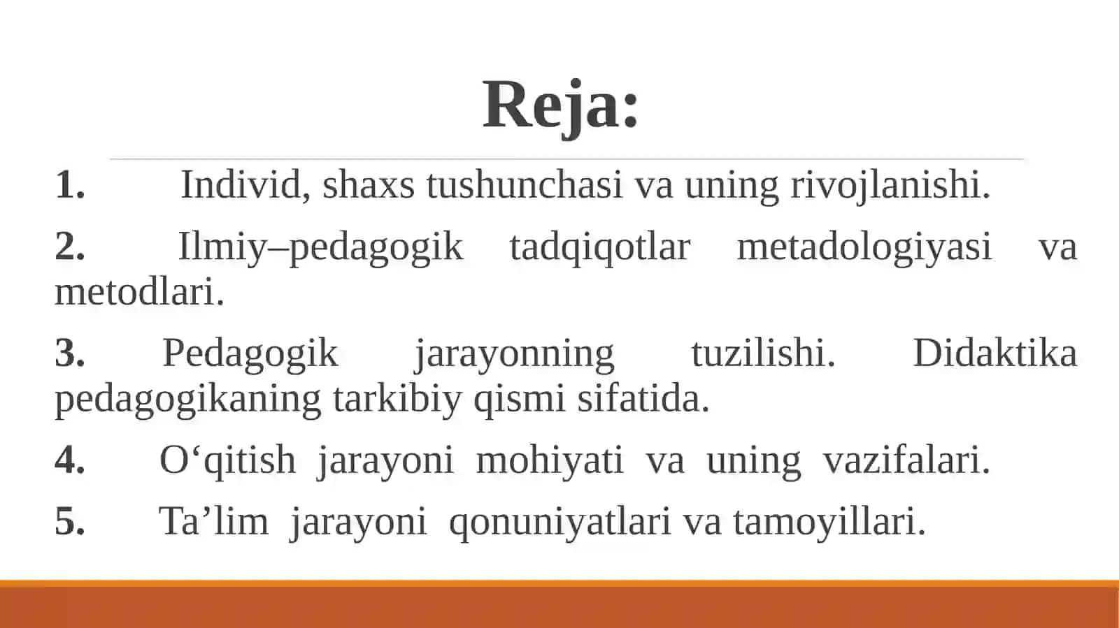 PEDAGOGIKA SHAXS TARBIYASI VA RIVOJLANISHI TO’G’RISIDAGI FAN 2
