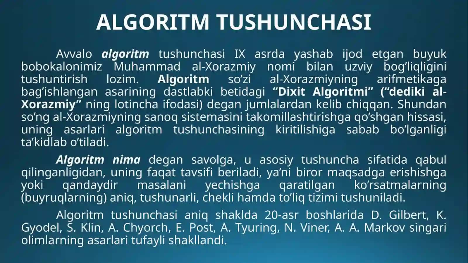 1-MA’RUZA 2