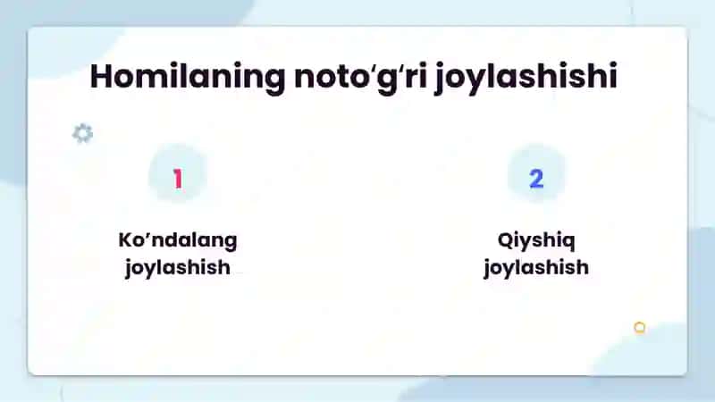 Tugʻruq biomexanizmi. Lovset va Moris-Smeyli-Veyta usullari 2