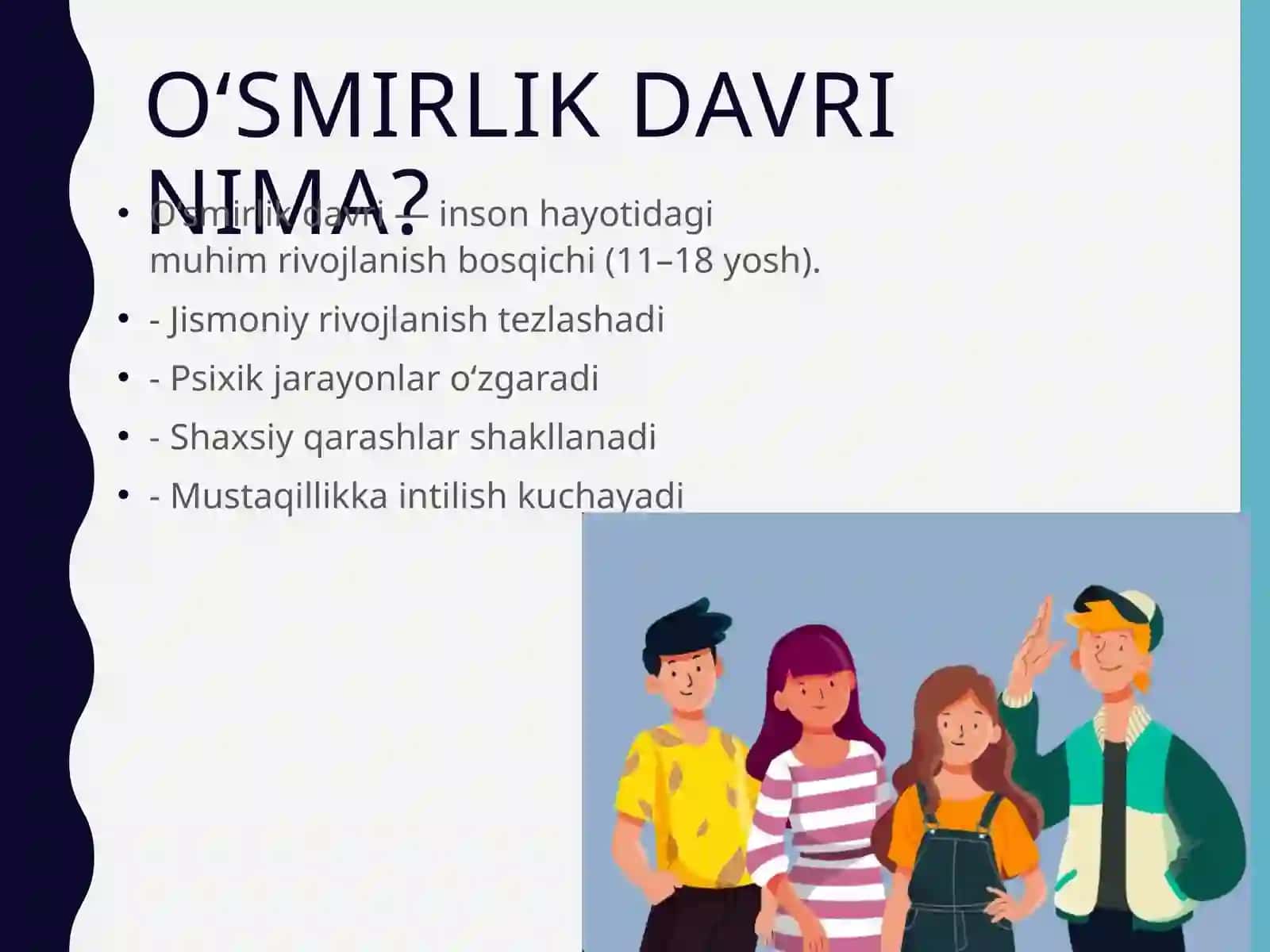 O‘smirlik davri psixik rivojlanish xususiyatlari 2