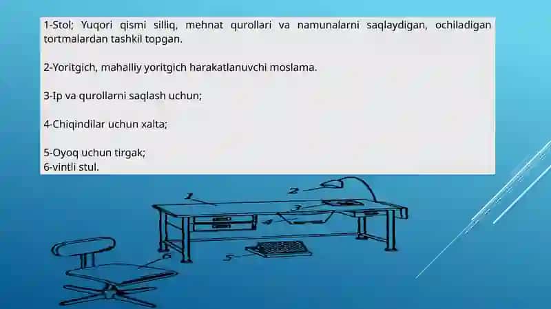 Qo’lda bajariladigan ishlar uchun asboblarni ishga tayyorlash 2