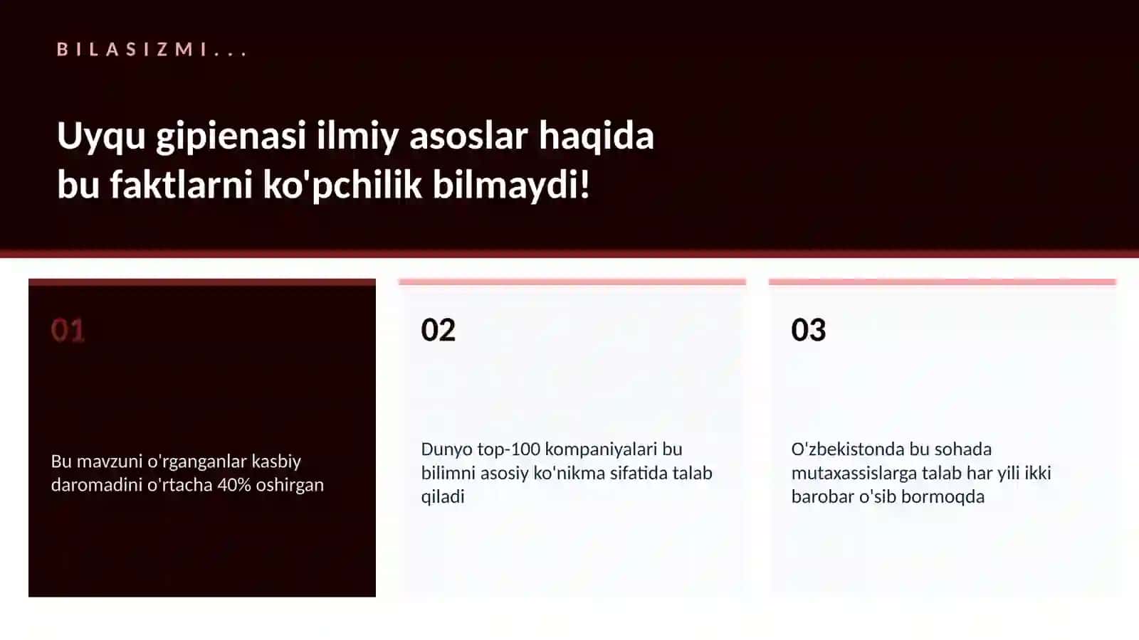 Uyqu gipienasi ilmiy asoslar 2