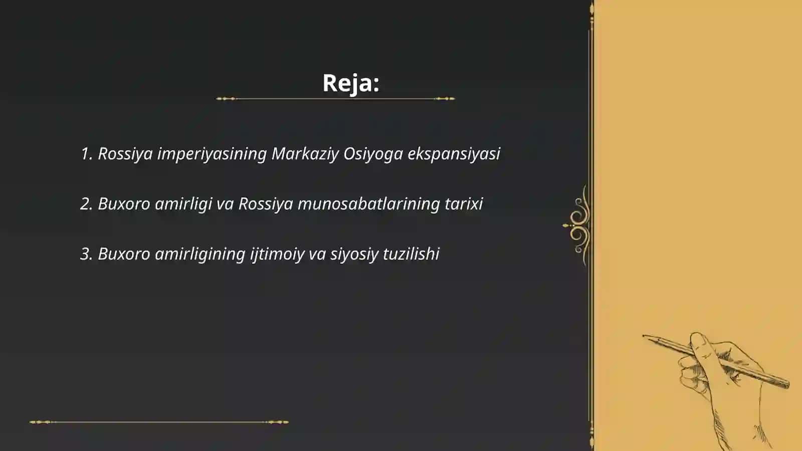 chor Rossiya tomondan Buxoro amirligining bosib olinishi 2