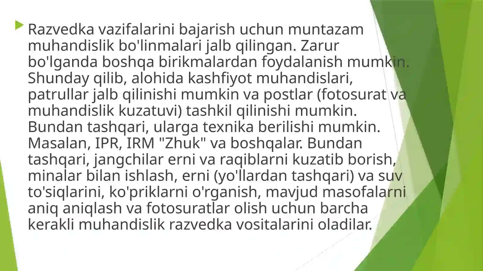 Hududlarni muhandislik jihozlash fanining predmeti va vazifalari 2