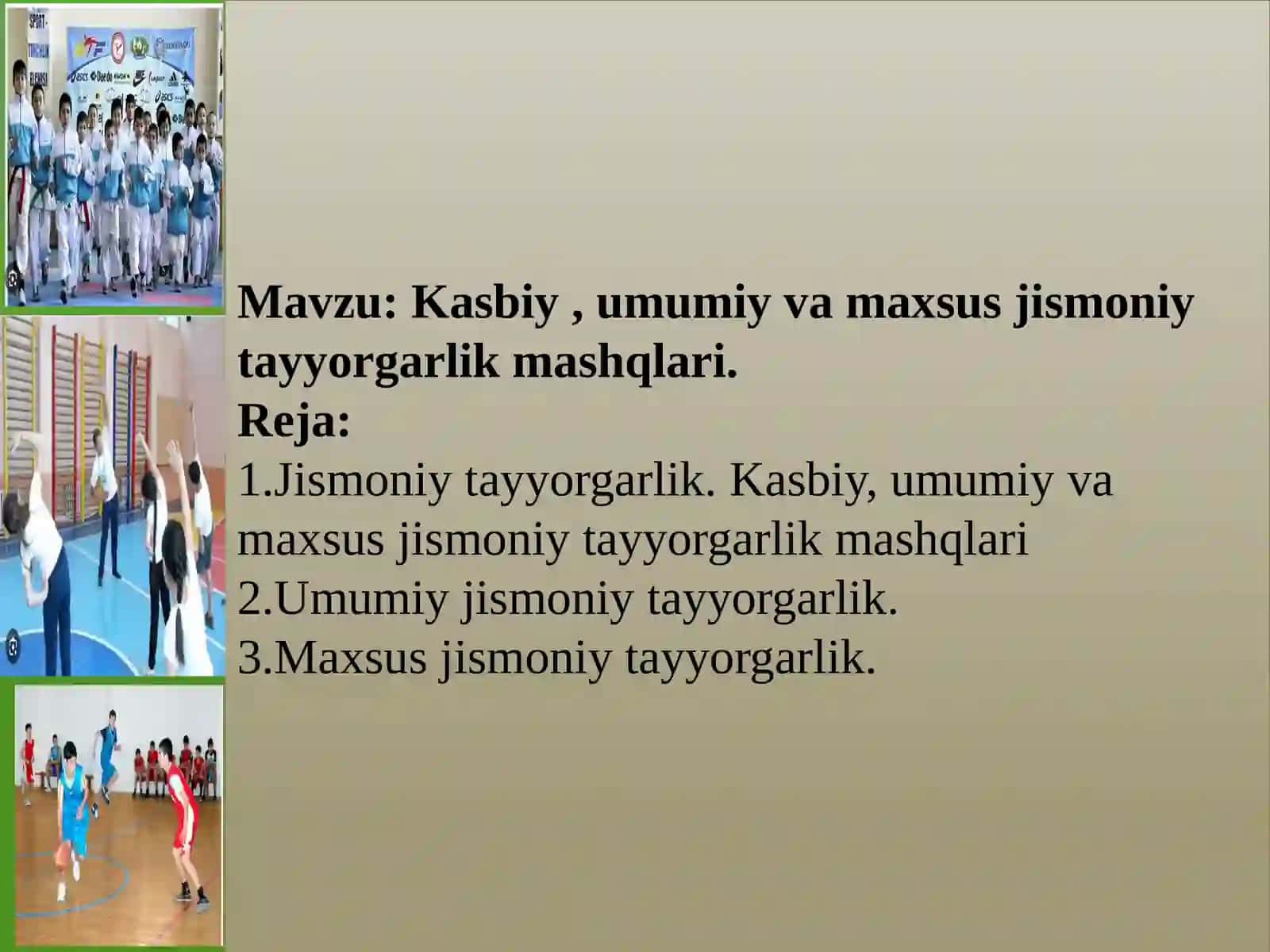 Jismoniy Madaniyat Nazariyasi va Metodikasi 2