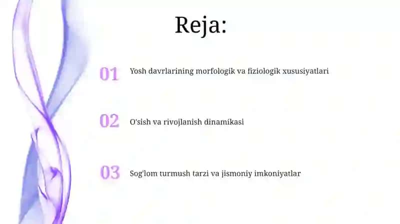 Yosh davrlarining morfologik va fiziologik xususiyatlari 2