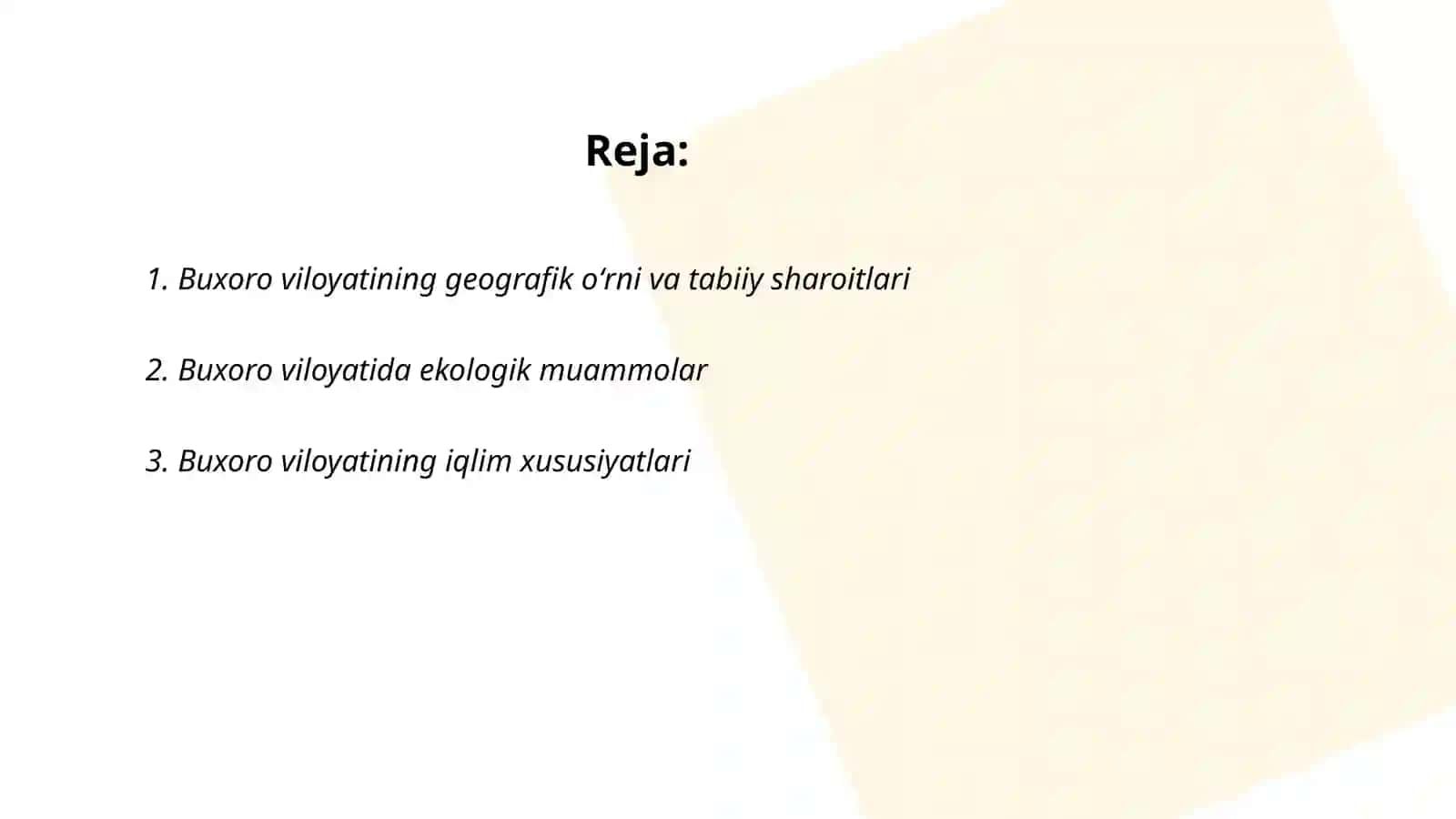 Buxoro viloyatidagi geoekologik vaziyatlarni baholash 2