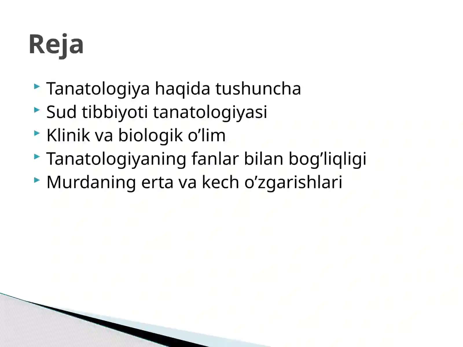 Murdaning sud-tibbiy ekspertizasi 2