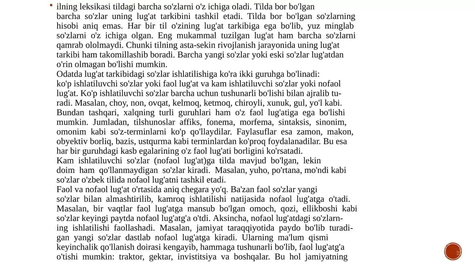LUG’AT TARKIBI BO’YICHA 2
