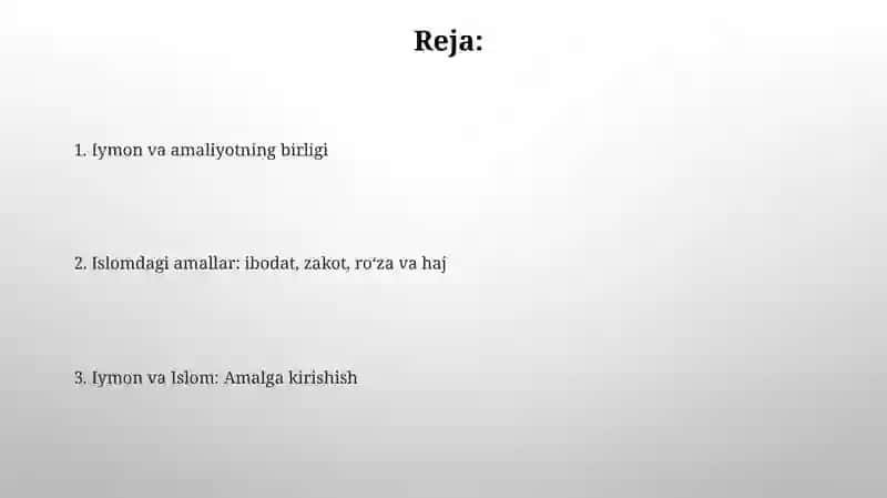 Taqvodorlik va Amal 2