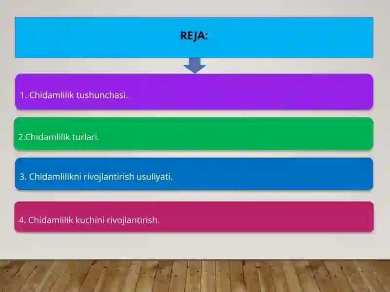 Chidamlilik qobiliyatini tarbiyalash 2
