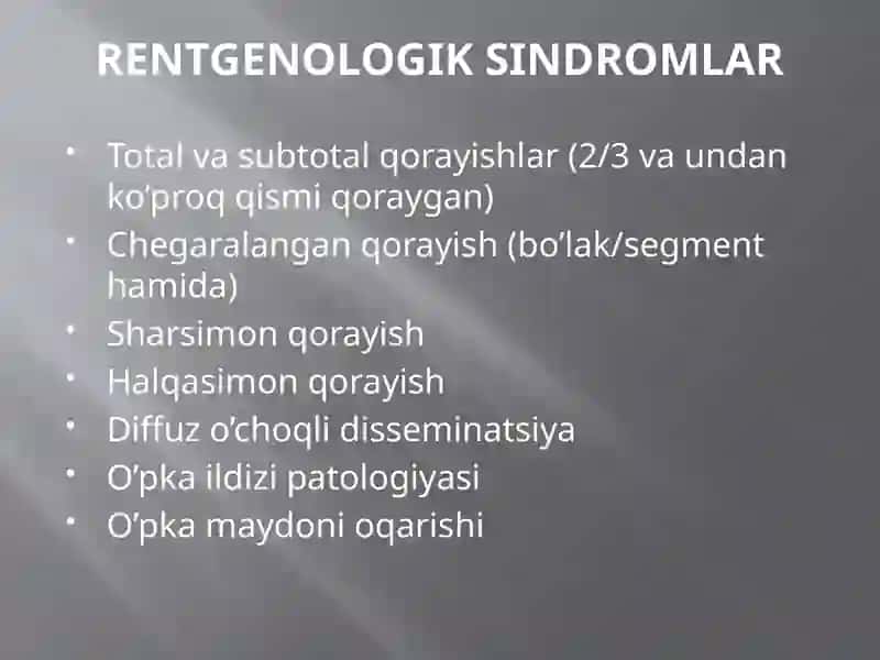 Radiologiya fanidan mustaqilishi 2