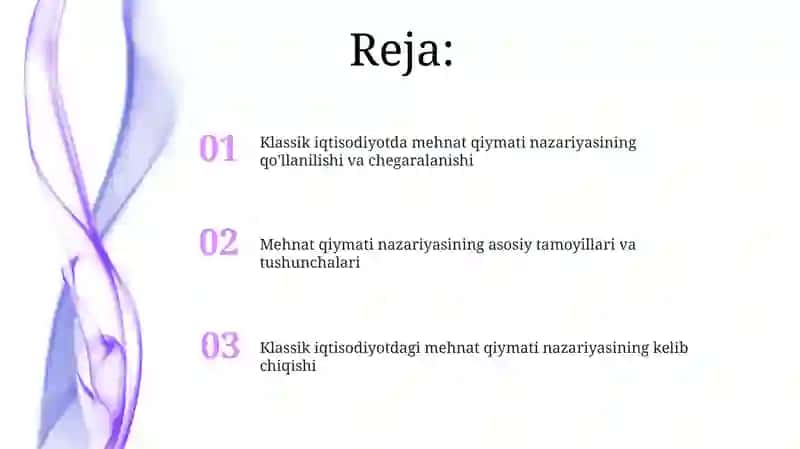 Qiymatning mexnat nazariyasing klassik iqtisodiyotdagi oʻrni 2